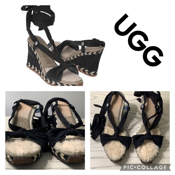 UGG Shoes - UGG AMELIE ANKLE STRAP WEDGES